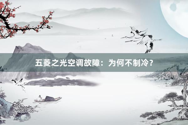 五菱之光空调故障：为何不制冷？